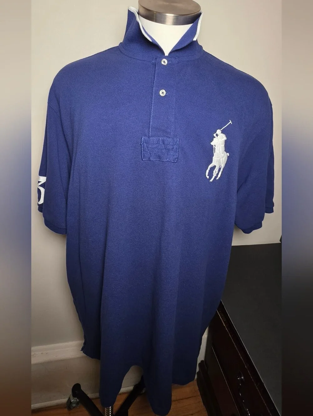 Polo by Ralph Lauren Navy Polo with White Pony Embroidery